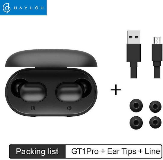 Haylou GT1 Pro In-ear Bluetooth Handsfree Earphones with Sweat Resistance and Charging Case Black view 7