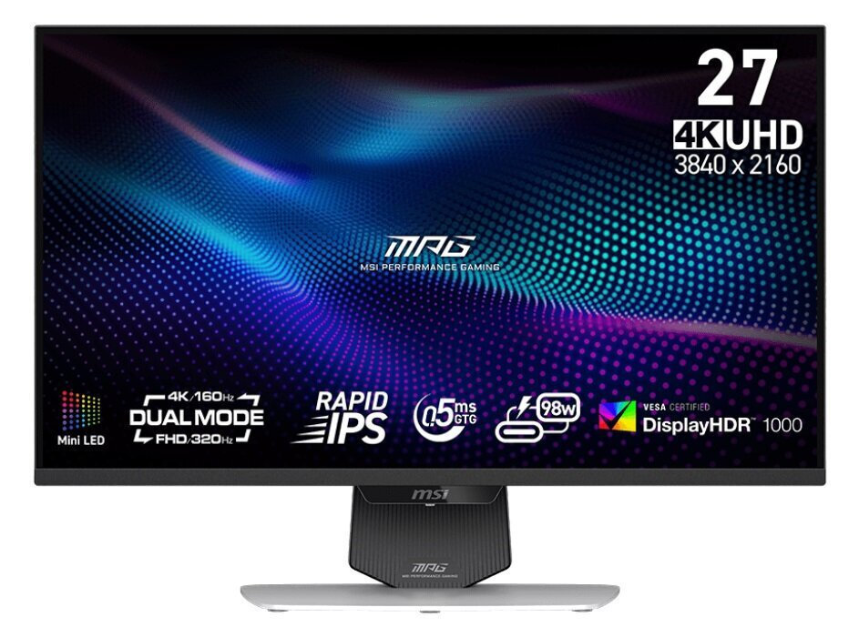 MSI 274URDFW IPS HDR Gaming Monitor 27" 4K 3840x2160 160Hz with 0.5ms Response Time GTG White