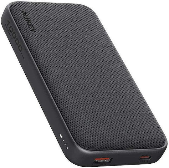 Aukey PB-Y46 Power Bank 10000mAh 15W with USB-A Port and USB-C Port Gray