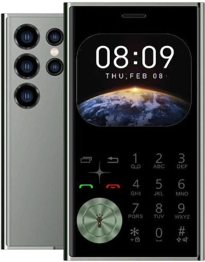 V8 Dual SIM Mobile with Large Buttons (English Menu) Gray view 1
