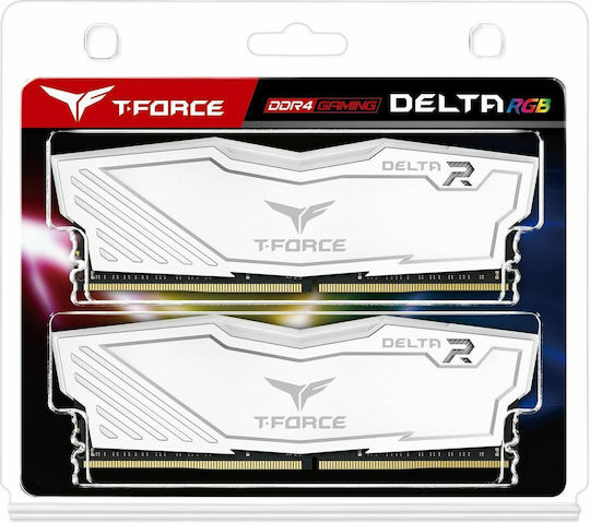TeamGroup Delta RGB DDR4 16GB RAM with 2x8GB Modules and Speed 3600 for Desktop TF4D416G3600HC18JDC01 vue 4