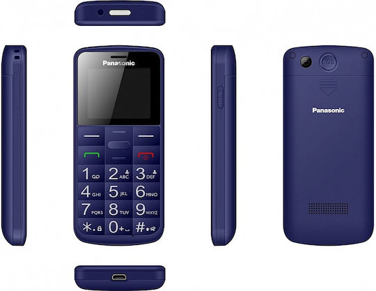 Panasonic KX-TU110 Dual SIM Mobile with Large Buttons Blue view 4