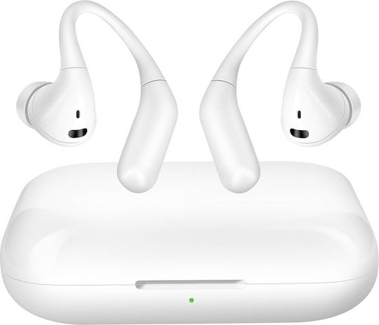 LinQ R9565 In-ear Bluetooth Handsfree Earphones with Charging Case White view 1
