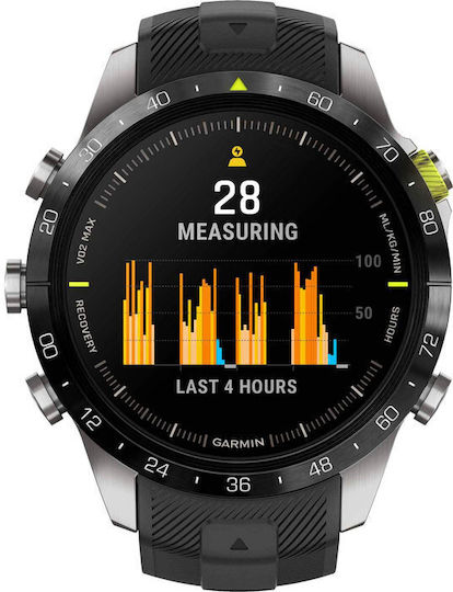 Garmin MARQ Athlete (Gen 2) Titanium 46mm Waterproof Smartwatch with Heart Rate Monitor (Black)