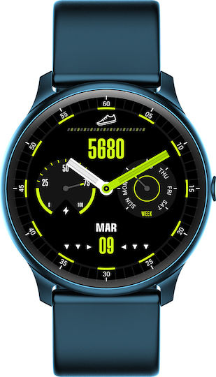 KW13 Smartwatch with Heart Rate Monitor (Blue)