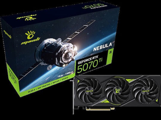 Manli GeForce RTX 5070 Ti 16GB GDDR7 Nebula Graphics Card view 2