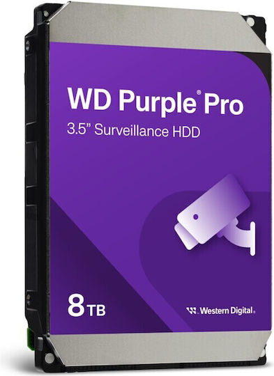 Western Digital Purple Pro Smart Video 8TB HDD Hard Drive 3.5" SATA III 7200rpm with 256MB Cache for Server / Recorder WD8002PURP view 6