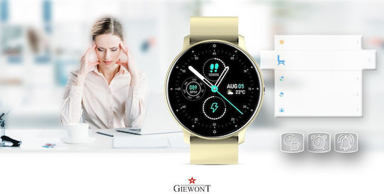 Giewont 120-6 Smartwatch with Heart Rate Monitor (Beige) view 8