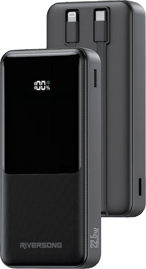Riversong Horizon 20 Pro Power Bank 20000mAh 22.5W With USB-A Output Port And USB-C Output Port Black