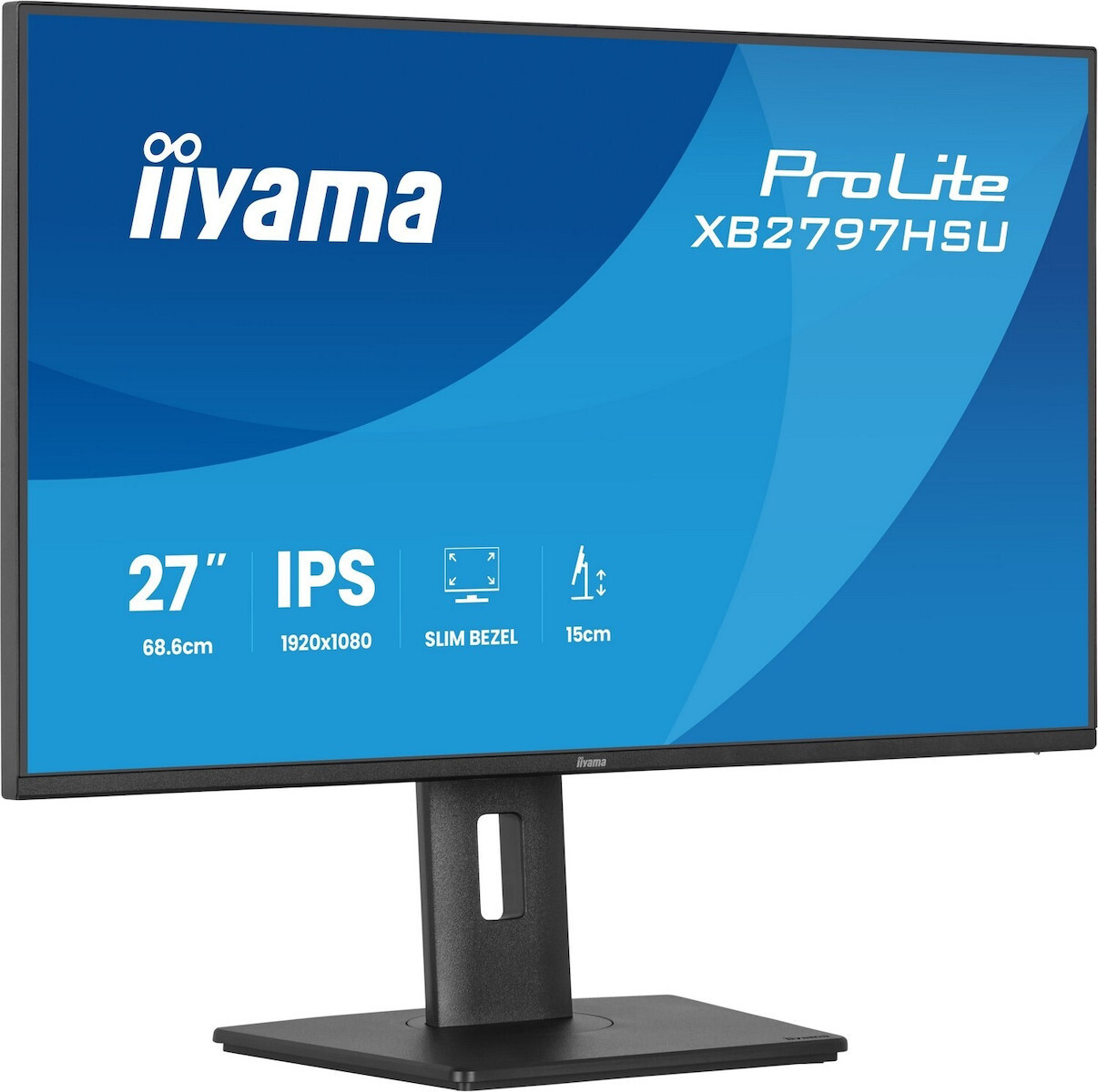 Iiyama XB2797HSU-B1 IPS Monitor 27" FHD 1920x1080 view 2