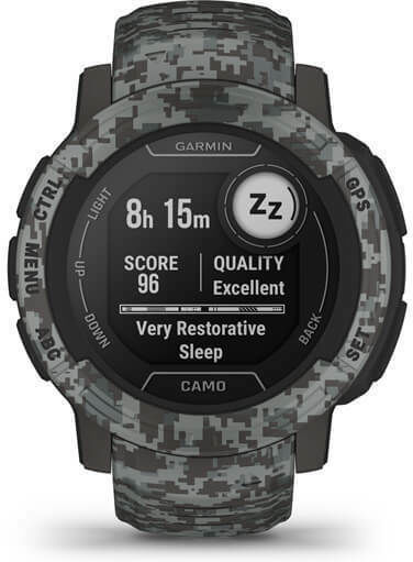 Garmin Instinct 2 Camo Edition 45mm Waterproof Smartwatch with Heart Rate Monitor (Graphite Camo) view 8