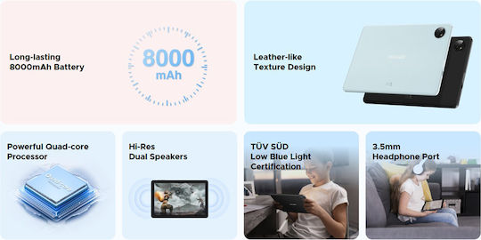 Doogee T10W 4G 10.1Inches Tablet (4GB/128GB) Blue view 5