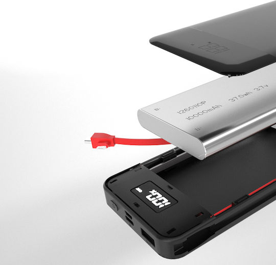 Dudao K1A Power Bank 10000mAh with USB-A Port and USB-C Port White view 4