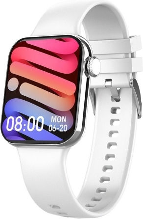E700 1.86 Inch Color Screen Smart Watch Support Heart Rate Monitoring Blood Pressure Monitoring White view 1