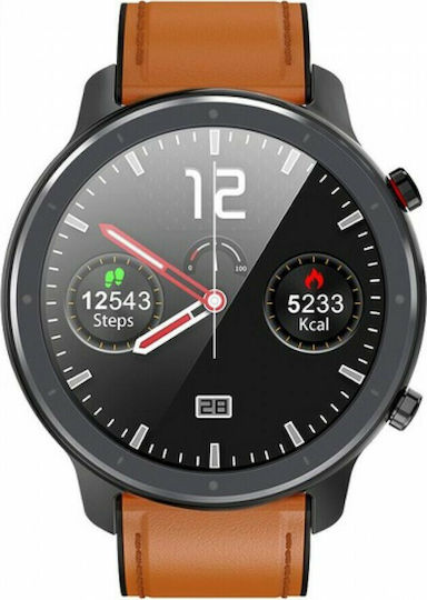 INTIME L11 47mm Smartwatch with Heart Rate Monitor (Black)
