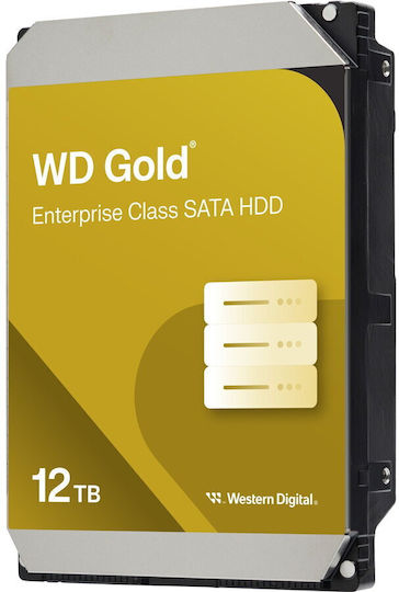 Western Digital Gold 12TB HDD Hard Drive 3.5" SATA III 7200rpm with 512MB Cache for Server WD122KRYZ view 4
