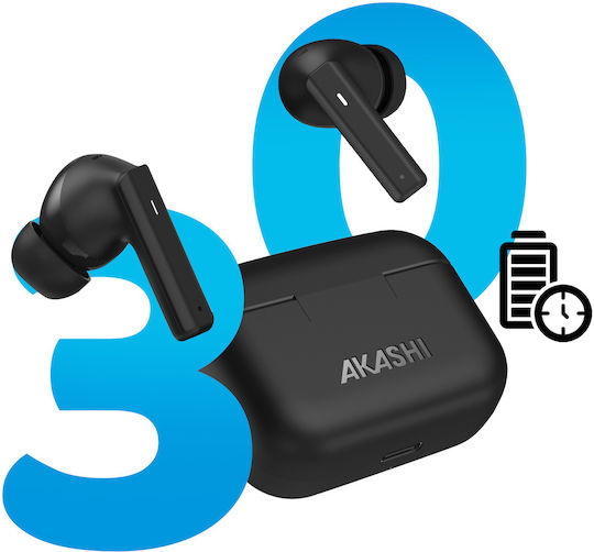 Akashi ALTANCBUDS2BLK In-ear Bluetooth Handsfree Earphones with Charging Case Black view 4