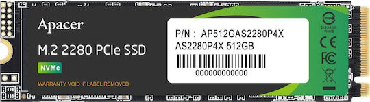 Apacer SSD 512GB M.2 Type 2280 PCI Express 3.0 view 1