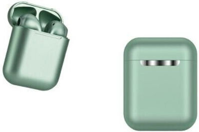 Earbud Bluetooth Handsfree Earphones with Charging Case Green view 3