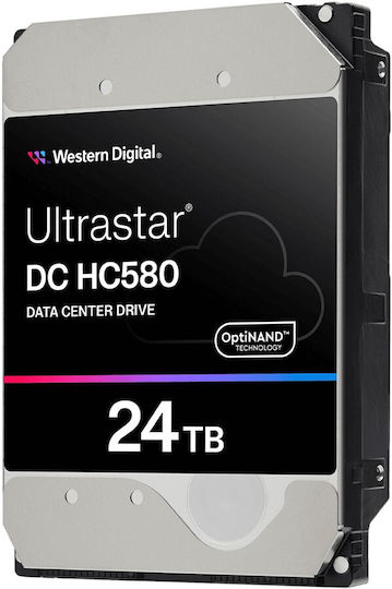 Western Digital Ultrastar DC HC580 24TB HDD Hard Drive 3.5" SAS 3.0 7200rpm with 512MB Cache for Server 0F62802