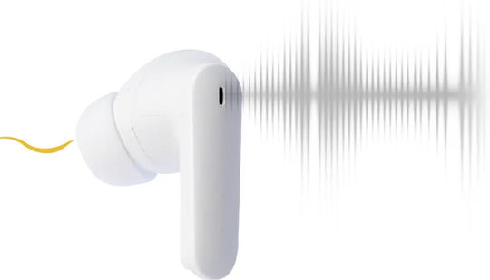 Boompods Echobuds ANC Bluetooth Handsfree In-ear Double Headphone Sweat Resistance White Charging Case view 4