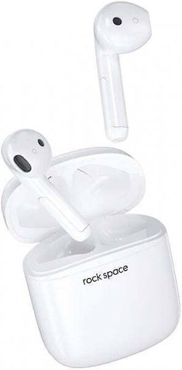 Rock EB100 In-ear Bluetooth Handsfree Earphones with Charging Case White view 4