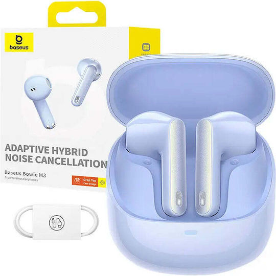 Baseus Bowie M3 Earbud Bluetooth Handsfree Earphones with Charging Case Blue view 5