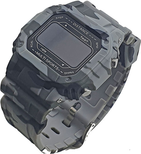 SQR I2 Smartwatch with Heart Rate Monitor (Gray Camo) view 2
