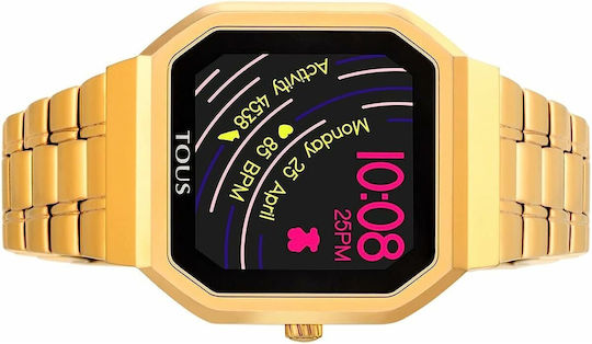Tous Steel B-Connect Stainless Steel Smartwatch with Heart Rate Monitor (Gold) view 3