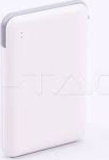 V-TAC VT-3510 Power Bank 5000mAh 10W with USB-A Port White vue 2