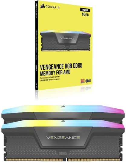Corsair Vengeance AND EXPO DDR5 64GB RAM with 2x32GB Modules and Speed 5200 for Desktop CMH64GX5M2B5200Z40K vue 4