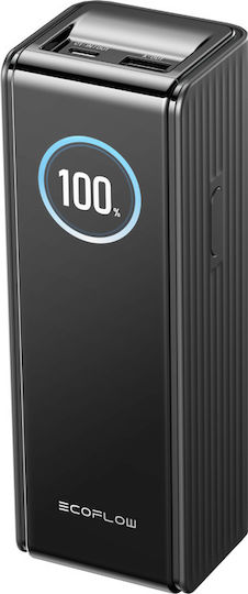 EcoFlow RAPID Power Bank 25000mAh 170W with USB-A Port and USB-C Port Black