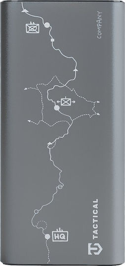 Tactical Company Power Bank 10000mAh 30W with 2 USB-C Ports Gray