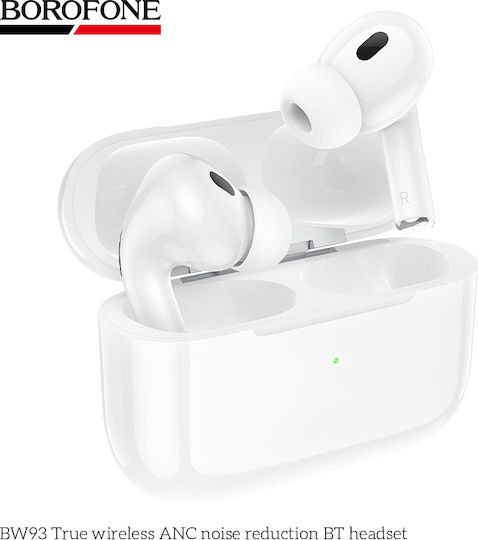 Borofone BW93 In-ear Bluetooth Handsfree Earphones with Charging Case White