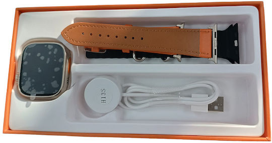 Max W9 Ultra 49mm Smartwatch with Heart Rate Monitor (Orange) view 2