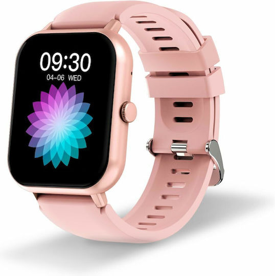DCU Curved Glass PRO Smartwatch with Heart Rate Monitor (Pink) view 2