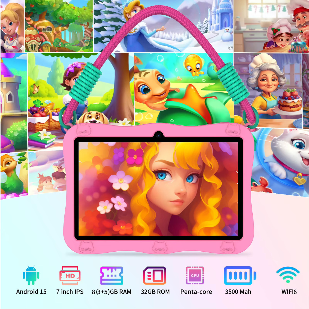 7" Tablet (3GB/32GB) Light Pink view 3