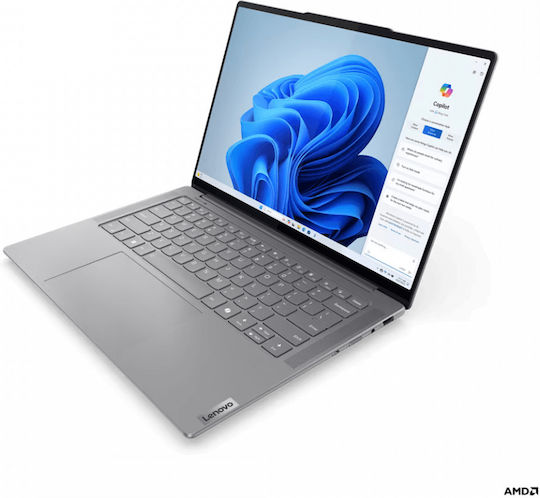 Lenovo Yoga Pro 7 14AHP9 14.5" IPS 120Hz (Ryzen 7-8845HS/16GB/1TB SSD/Radeon 780M/No OS) Luna Grey (US Keyboard) view 3