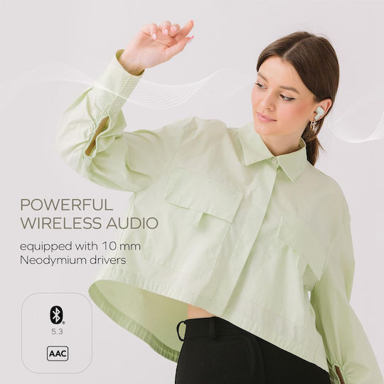 Creative Zen Air SXFI In-ear Bluetooth Handsfree Earphones with Sweat Resistance and Charging Case White view 4
