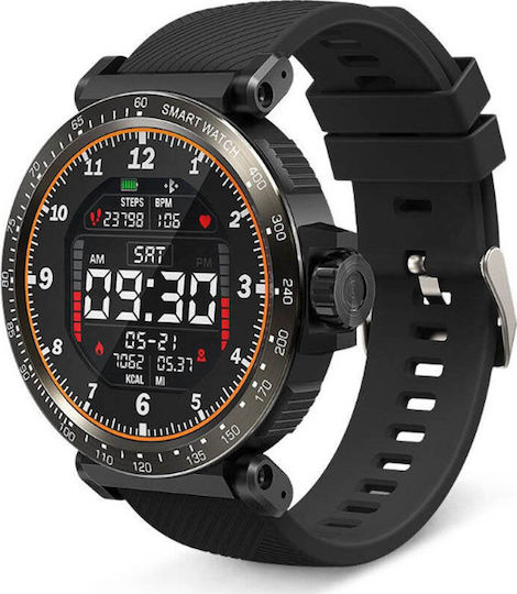 BlitzWolf BW-AT1 Smartwatch with Heart Rate Monitor (Black)