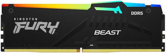 Kingston Fury Beast RGB DDR5 64GB RAM with 4x16GB Modules and Speed 6000 for Desktop KF560C40BBAK4-64 view 2