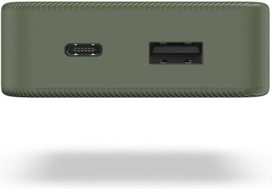HAMA Colour 10 Power Bank 10000mAh with USB-A Port and USB-C Port Green view 2