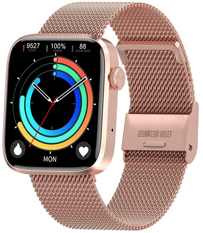 Gamma Fit Aluminium Smartwatch with Heart Rate Monitor (Gold)