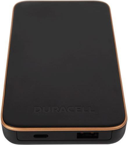 Duracell Charge Plus Power Bank 10000mAh 15W with USB-A Port and USB-C Port Black view 2
