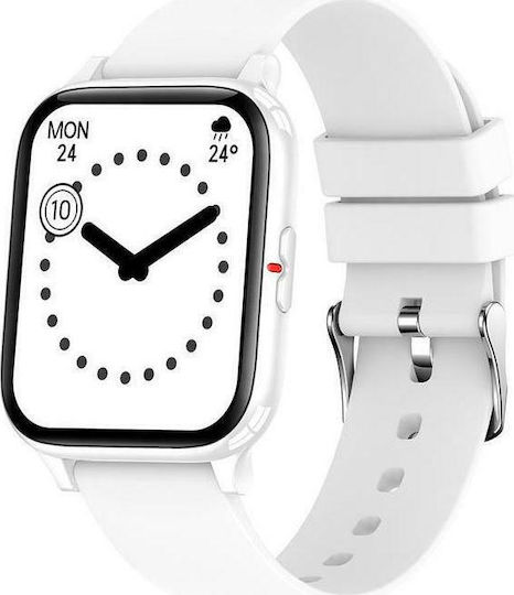Colmi P8 Mix Smartwatch with Heart Rate Monitor (White)