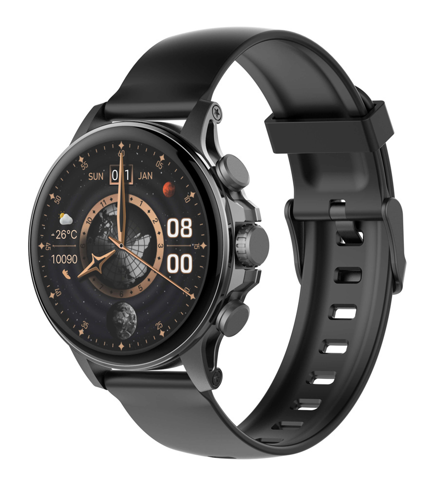 Ldnio SW01 Smartwatch with Heart Rate Monitor (Black) view 1