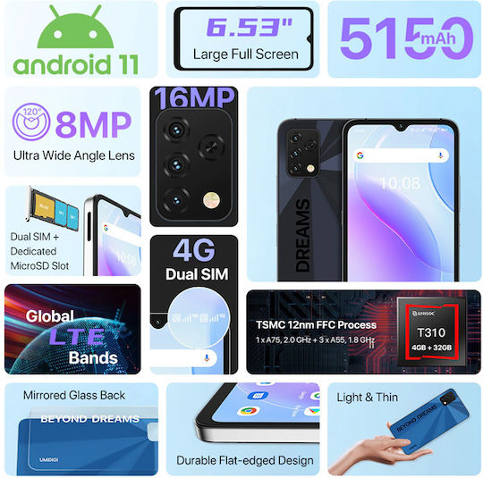 UmiDigi A11S Dual SIM (4GB/64GB) Frost Grey view 5