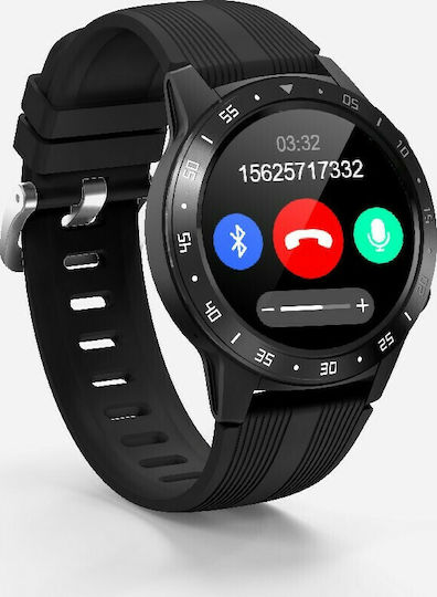 MaxCom FW37 Argon Smartwatch with Heart Rate Monitor (Black)