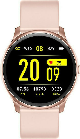 Daniel Klein KW19 Smartwatch with Heart Rate Monitor (Pink)