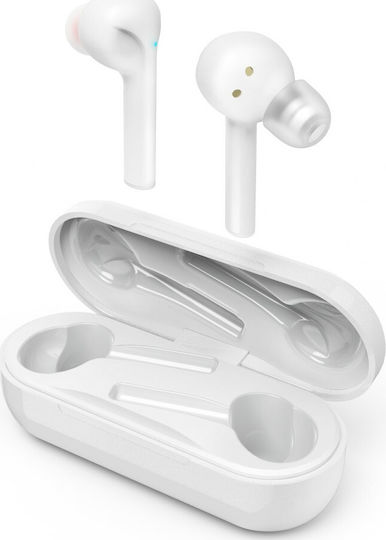 HAMA Style In-ear Bluetooth Handsfree Earphones with Charging Case White view 2